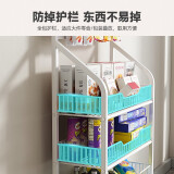 多層置物架子 白-5層60長-帶輪款