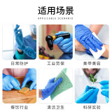 英科醫(yī)療一次性丁腈手套 高彈耐磨 100只/盒 藍(lán)色 大號(hào)L碼