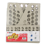 晨光（M&G） 文具灰色四聯(lián)辦公文件框加厚文件筐文件架資料整理收納文件欄單個(gè)裝 ADM94739（灰色）