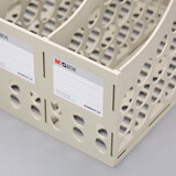 晨光（M&G） 文具灰色四聯(lián)辦公文件框加厚文件筐文件架資料整理收納文件欄單個(gè)裝 ADM94739（灰色）